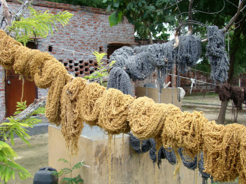 wool wool used in making the rugs