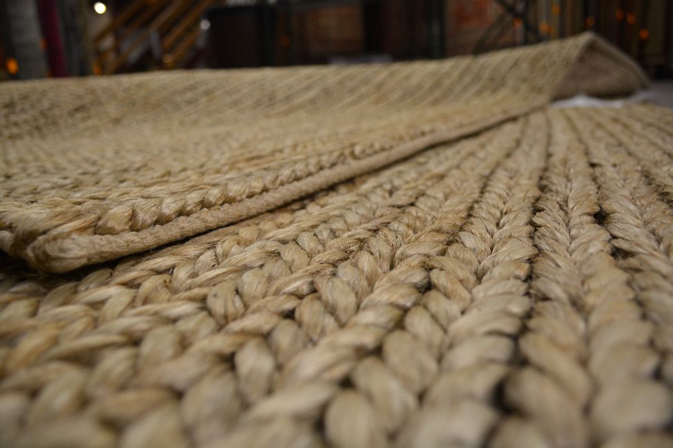 9"x12" Flate Weave Jute Rug Green furniture at Green Front Jute Rug