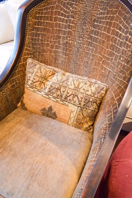 Exposed Wood Kirkland Accent Chair, an example of Southwestern furniture