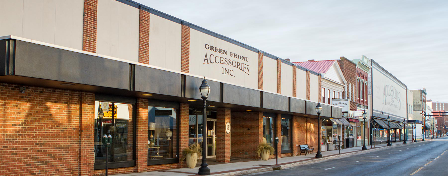 Exterior of Green Front Accessories Building #5